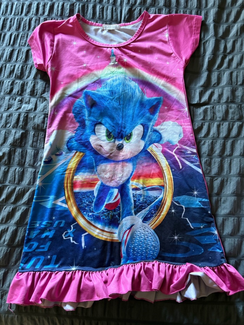 Sonic the Hedgehog Pink & Blue Nightgown